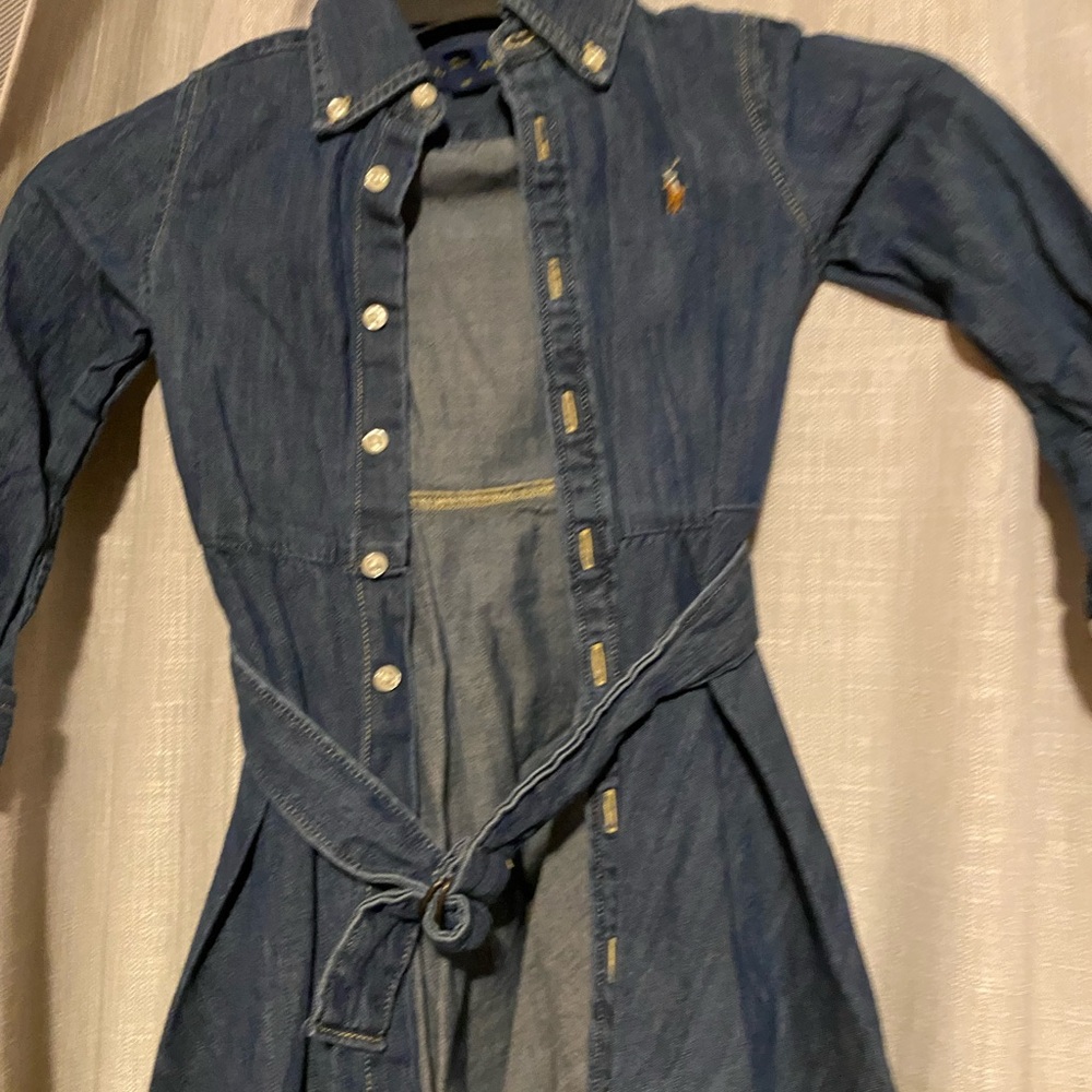 Ralph Lauren Blue Denim Girls Dress